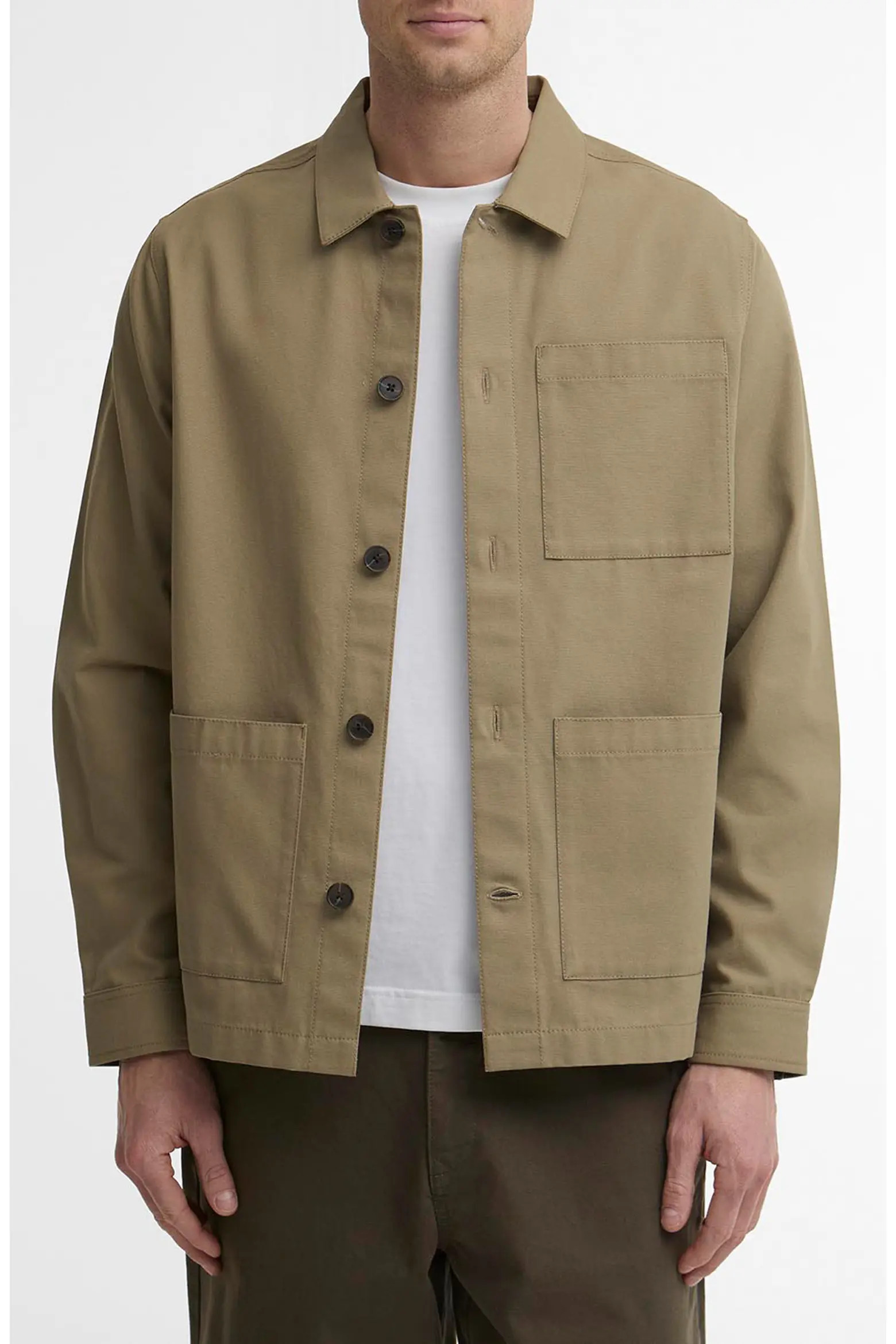 Barbour Tartan Trim Washed Cotton Shirt Jacket (Men) | Nordstrom | Nordstrom