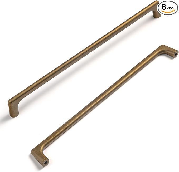 Goo-Ki Antique Brass Cabinet Pull,Retro Zinc Alloy Minimalist Style Cabinet Handle for Drawer,Dre... | Amazon (US)