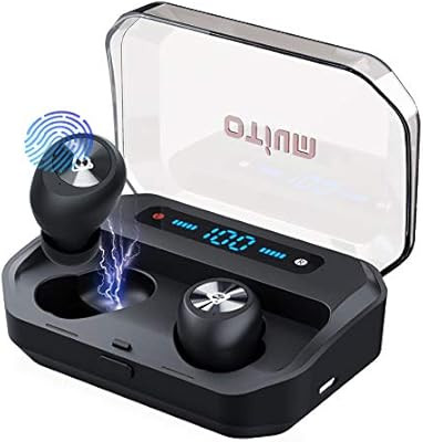 Otium Wireless Earbuds Bluetooth 5.0 Headphones with Digital Intelligence LED Display 3500 mAH Ch... | Amazon (US)