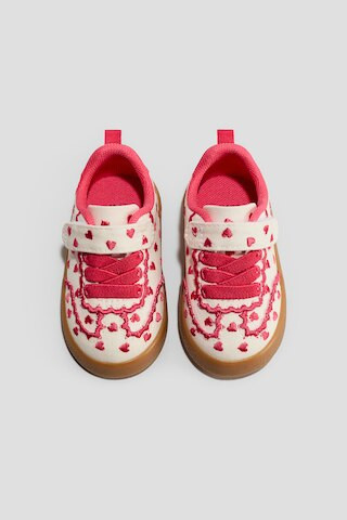 H & M - Embroidered-Detail Sneakers - Orange | H&M (US + CA)