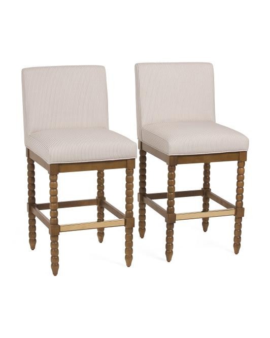 2Pk Clarkson Counter Stools, Polyester | TJ Maxx