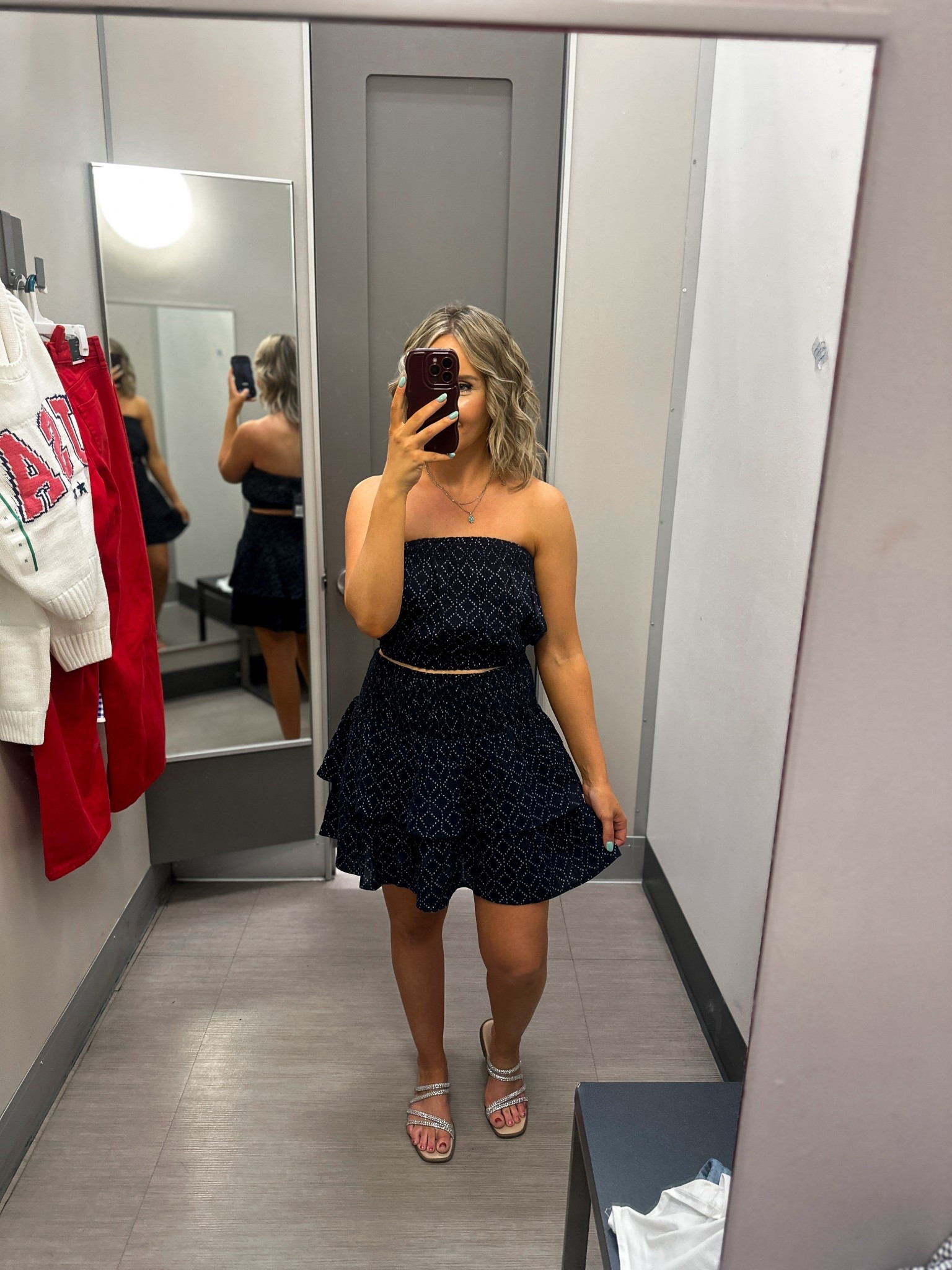 For reference, I'm 5'3” 136 pounds.
Wearing a size medium in all dresses.
Wearing a size 8 in the red shorts.
Wearing a size small in the double lined tube top.
Wearing a size medium in all sweaters. 
Wearing a size medium in the white skort / top.
Wearing a size medium in the blue skirt.
Wearing a size small in the blue top in the two piece set.
Wearing a size 6 in the red pants.
Wearing a size medium in the black and white gingham pants.

Target has the cutest spring and summer outfits!
If you don't already know I am obsessed with rapid fire target hauls & everything here is worth every penny.






Target new arrivals | target new release 2025 | Spring outfit 2025 | affordable fashion | target style | target fashion | target finds | target run / come with me to target | target new release try on | target fashion 2025 | summer fashion 2025 | target haul 2025, simple cute casual outfit, workwear, teacher outfit, date night outfit, athletic wear, 4th of July, red white and blue outfits, Memorial Day outfit mom style mom fashion #springoutfits #affordablefashion #targetstyle #targetfashion #targetfinds #springfashion2025 #targetrun #targetnewarrivals #targethaul #targettryon #targetclothes #clothinghaul #targetlife #targetdoesitagain #target2025 @targetstyle #ltkstyletip #4thofjuly #redwhiteandblue #momstyle #momoutfits #momoutfit  

#LTKStyleTip #LTKItBag #LTKFindsUnder50