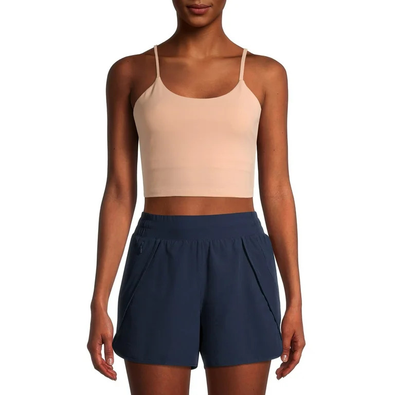 Avia Low Impact Sports Crop with Shelf Bra and Removable Pads - Walmart.com | Walmart (US)