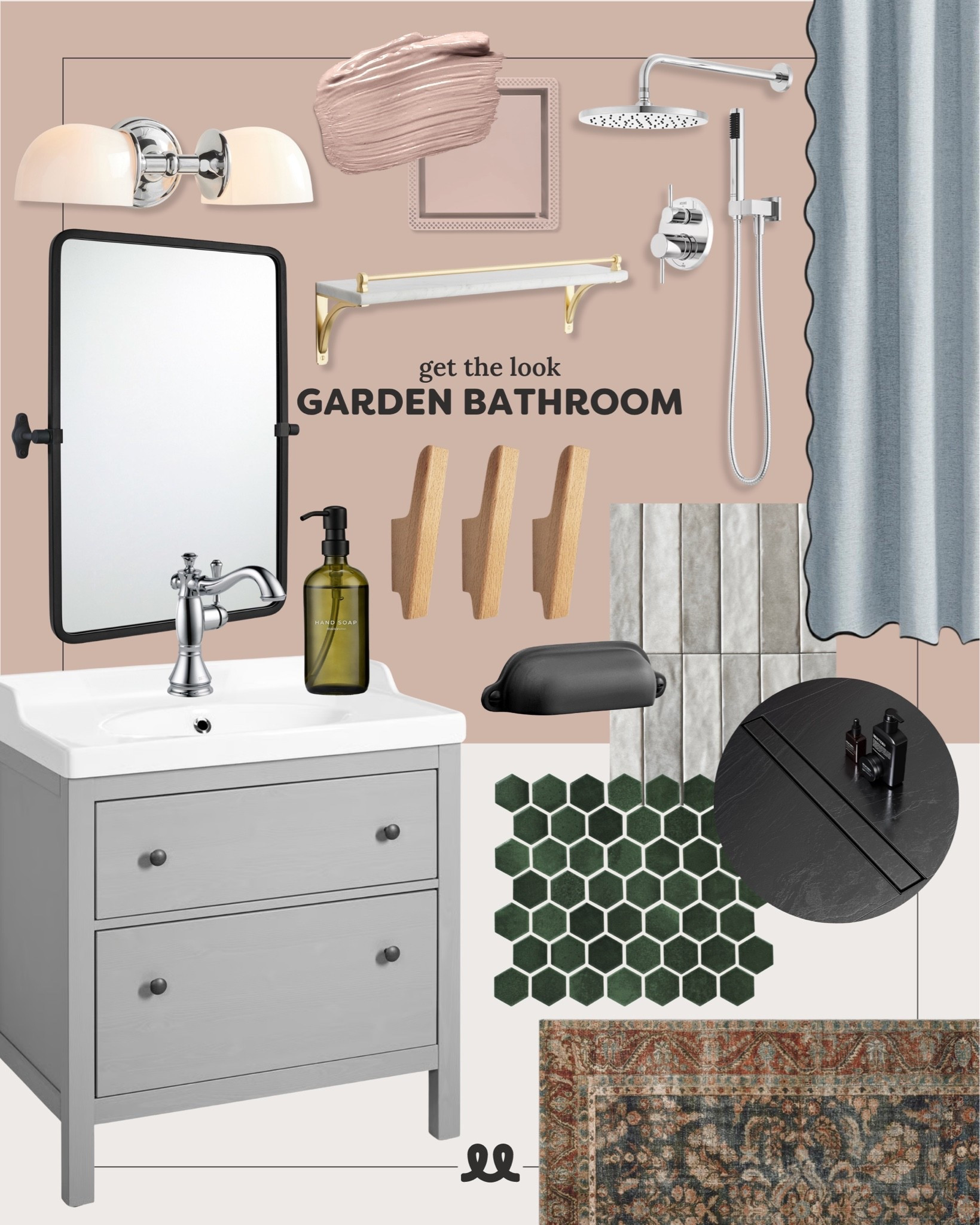 Get the look of our updated garden bathroom!￼

#LTKHome