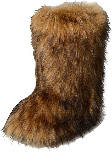 Gegefur Women's Faux fur Boot Furry Fluffy Short Snow Boot Mid-Calf Boots Warm Comfortable Outdoo... | Amazon (US)