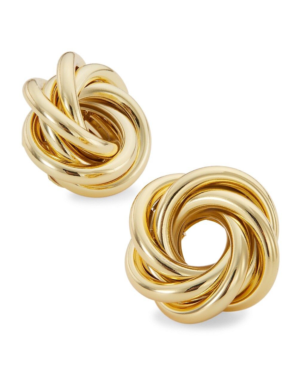 Goldtone Swirl Stud Earrings | Saks Fifth Avenue