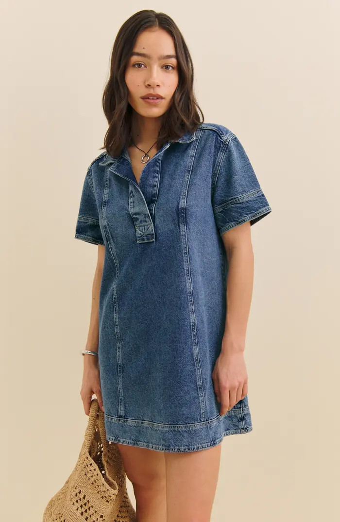 Reformation Clark Denim Minidress | Nordstrom | Nordstrom