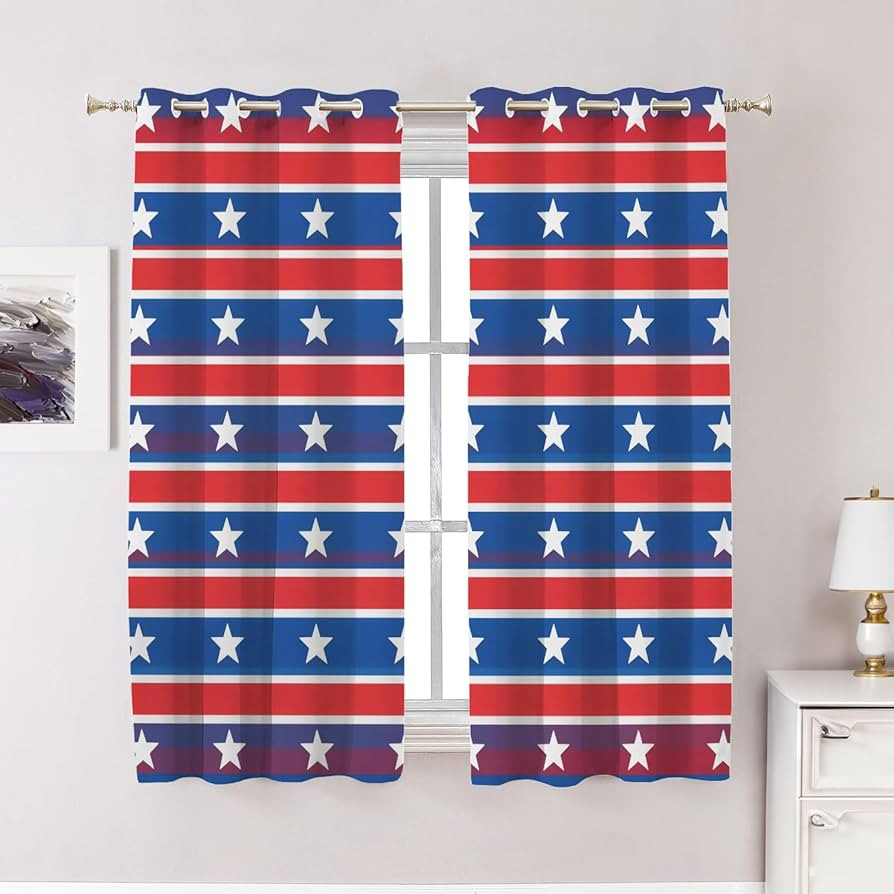 Dimensions: Standard size 52x63 inch, set of 2, Each panel comes with 8 plastic split-ring gromme... | Amazon (US)