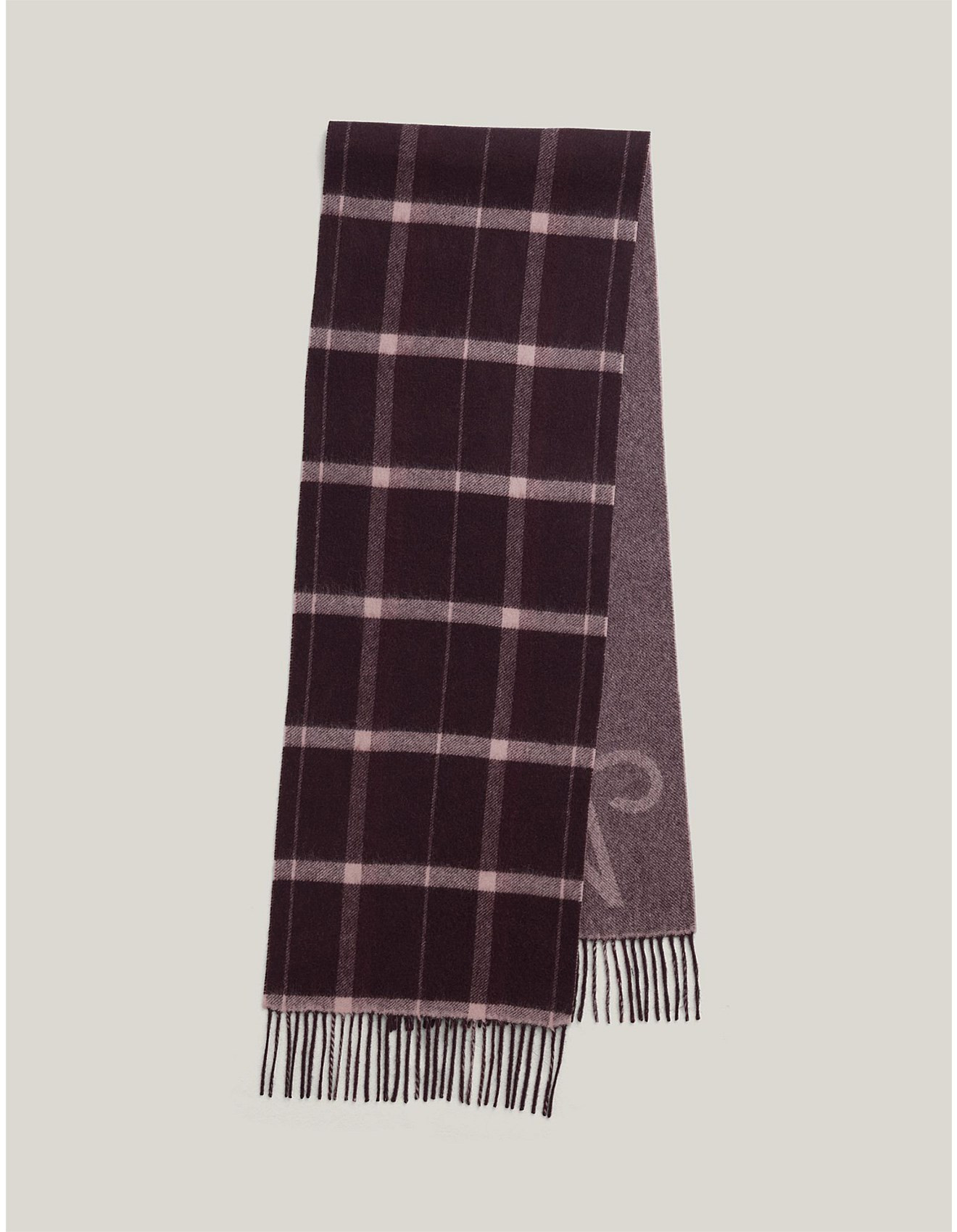 Monogram Check Scarf | David Jones (Australia & New Zealand)
