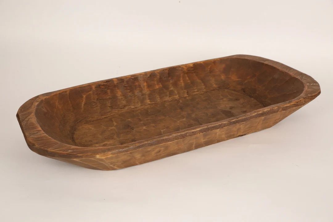 Graceful Wooden Dough Bowl-11-12w X 24-25L X 2.5-3D Inches-batea-wooden-handmade-a Beauty-the Per... | Etsy (US)