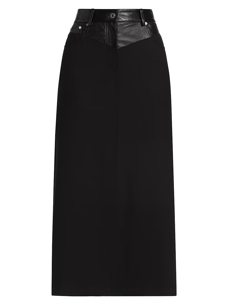 Faux-Leather Garter Maxi Skirt | Saks Fifth Avenue