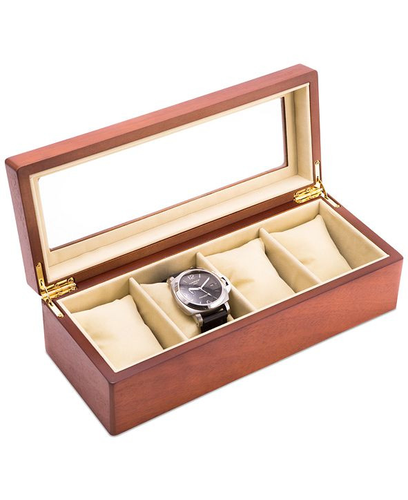 Cherry Wood Four-Watch Box | Macys (US)
