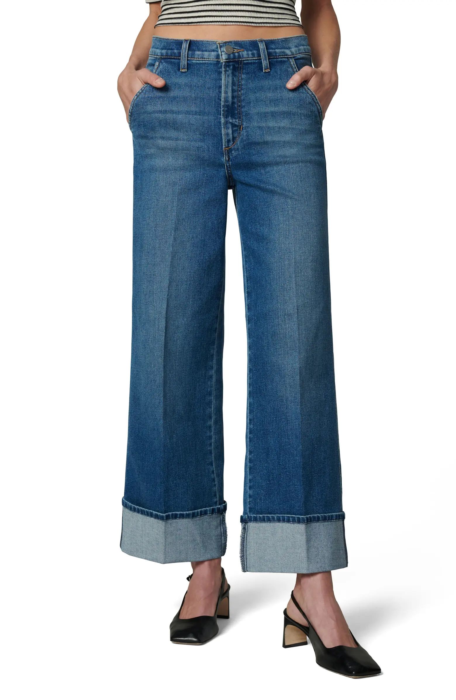 Joe's The Trixie High Waist Cuffed Wide Leg Jeans | Nordstrom | Nordstrom