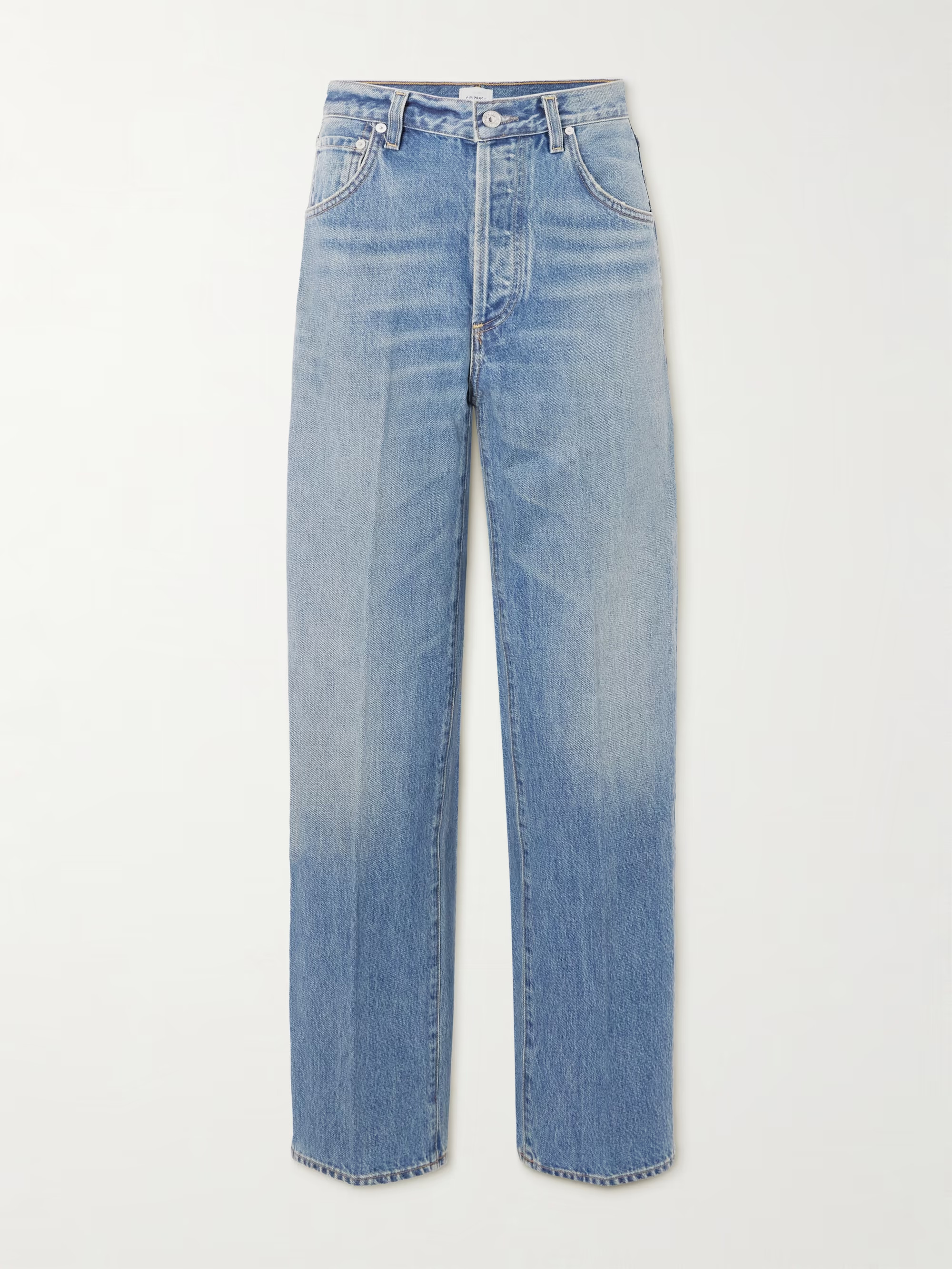 Baretta high-rise straight-leg organic jeans | NET-A-PORTER (UK & EU)