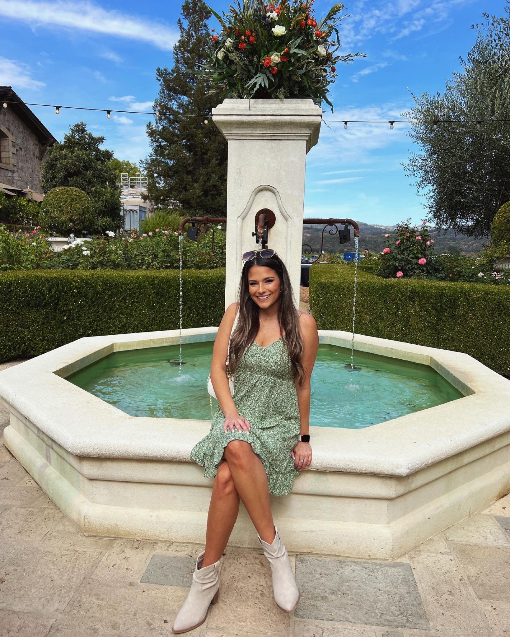 This dress was so cute and the boots were comfy 💚 perfect winery outfit in Napa Valley 🍷 

#LTKshoecrush #LTKunder50 #LTKsalealert