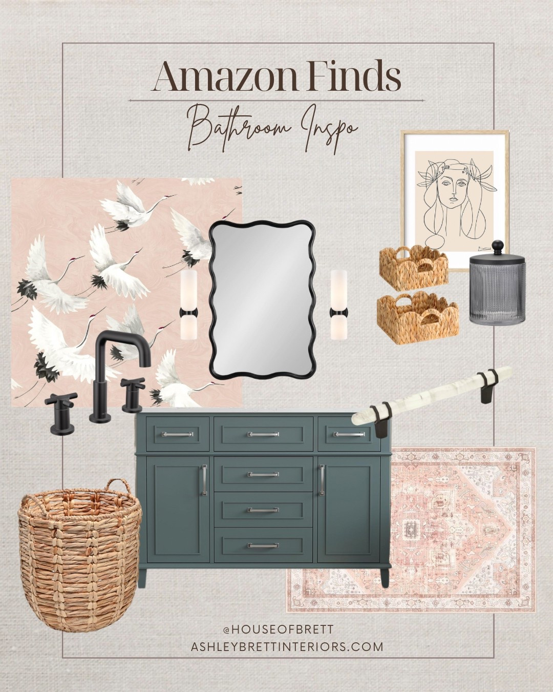Eclectic, soft modern bathroom inspo with subtly sweet touches 🤍

#LTKHome