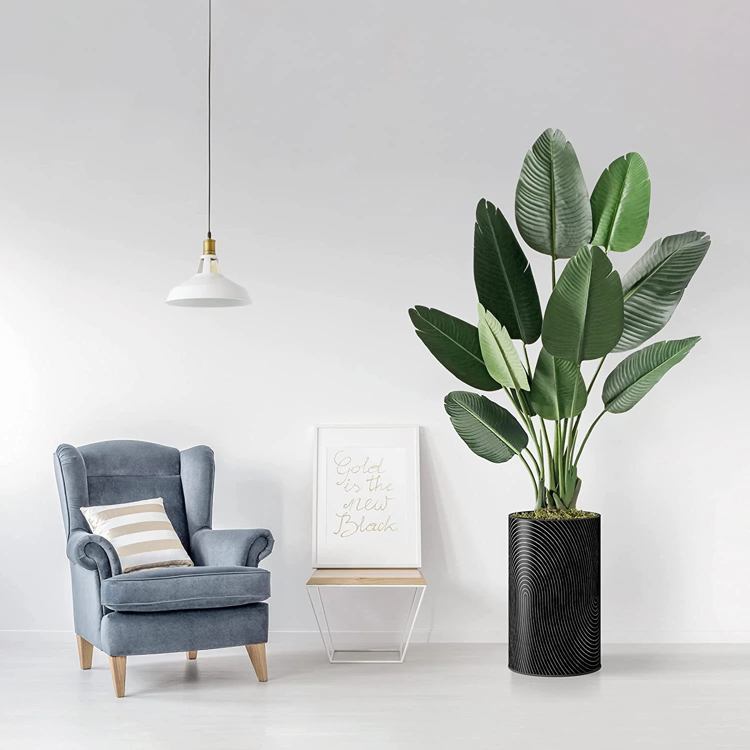 Artificial Tree In Planter, Fake Bird of Paradise Silk Tree Home Decoration (Plant Pot Plus Tree) | Wayfair North America