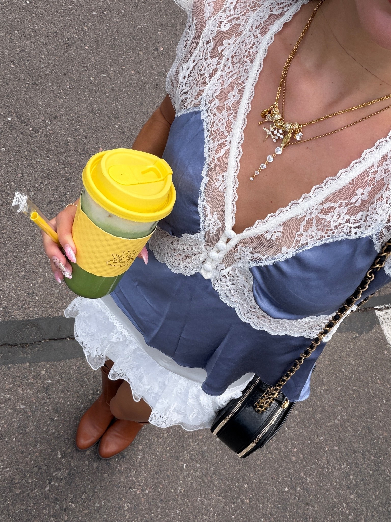 Late summer, early fall ootd 🫐🍵