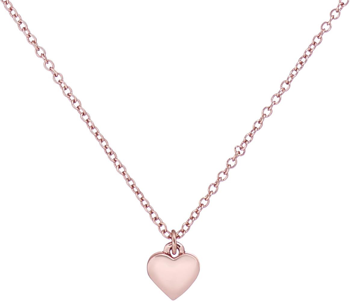 Ted Baker Hara Tiny Heart Pendant Necklace - Silver or Rose Gold Tone Options | Amazon (US)