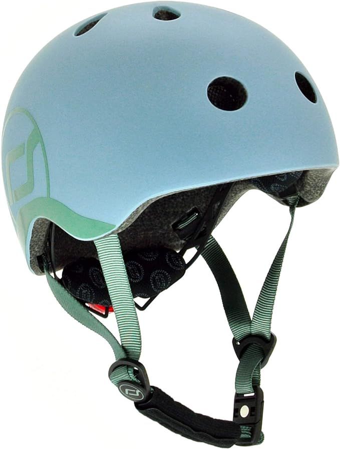 Scoot & Ride Kids Helmet with Adjustable Strap, LED Safety Light, and Magnetic No-Pinch Clip-Stee... | Amazon (US)