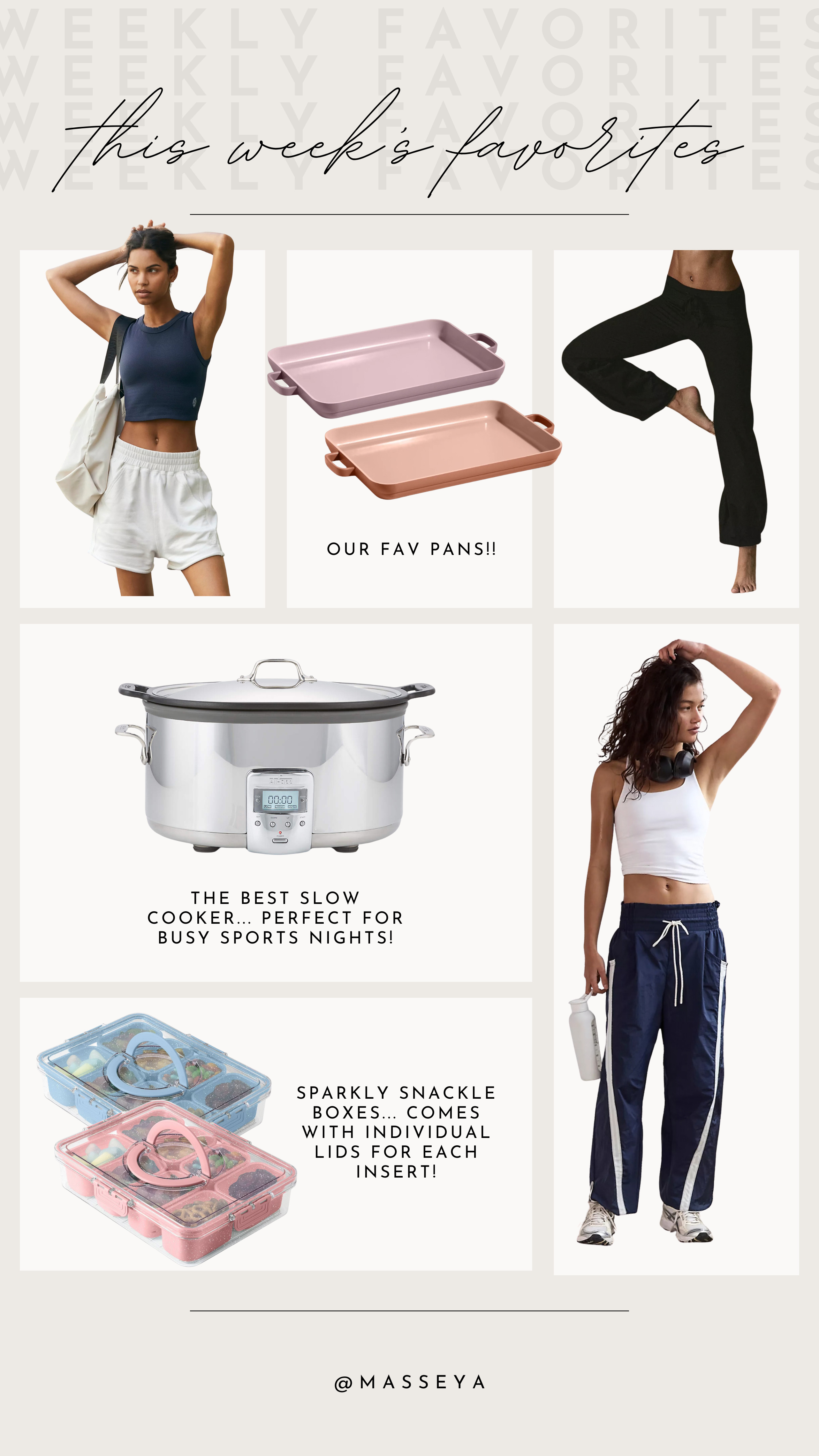 this weeks favorites!

free people movement, activewear, pans, slow cooker, kitchen 

 #LTKSeasonal #LTKHome