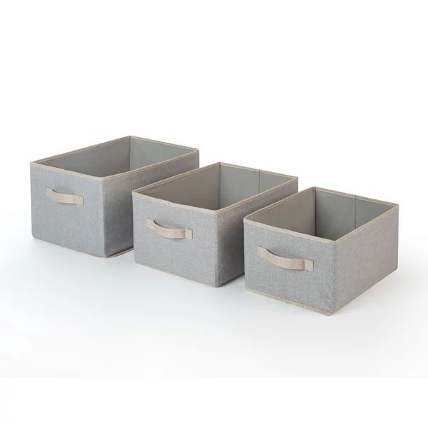 Urban Shop Linen Storage Bins (Set of 3) - Walmart.com | Walmart (US)