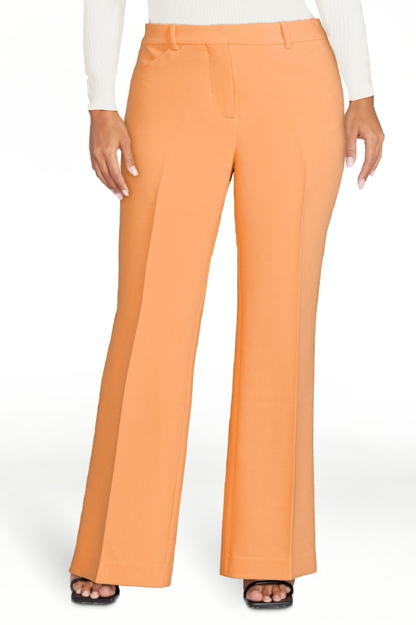 Scoop Women's High Waisted Crease Front Trousers, Sizes XS-XXL | Walmart (US)