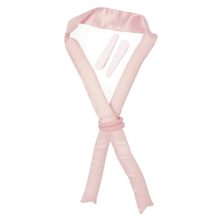 Conair Heatless Satin Roller Set with Clips and Hair Ties for Overnight Curls | Walmart (US)