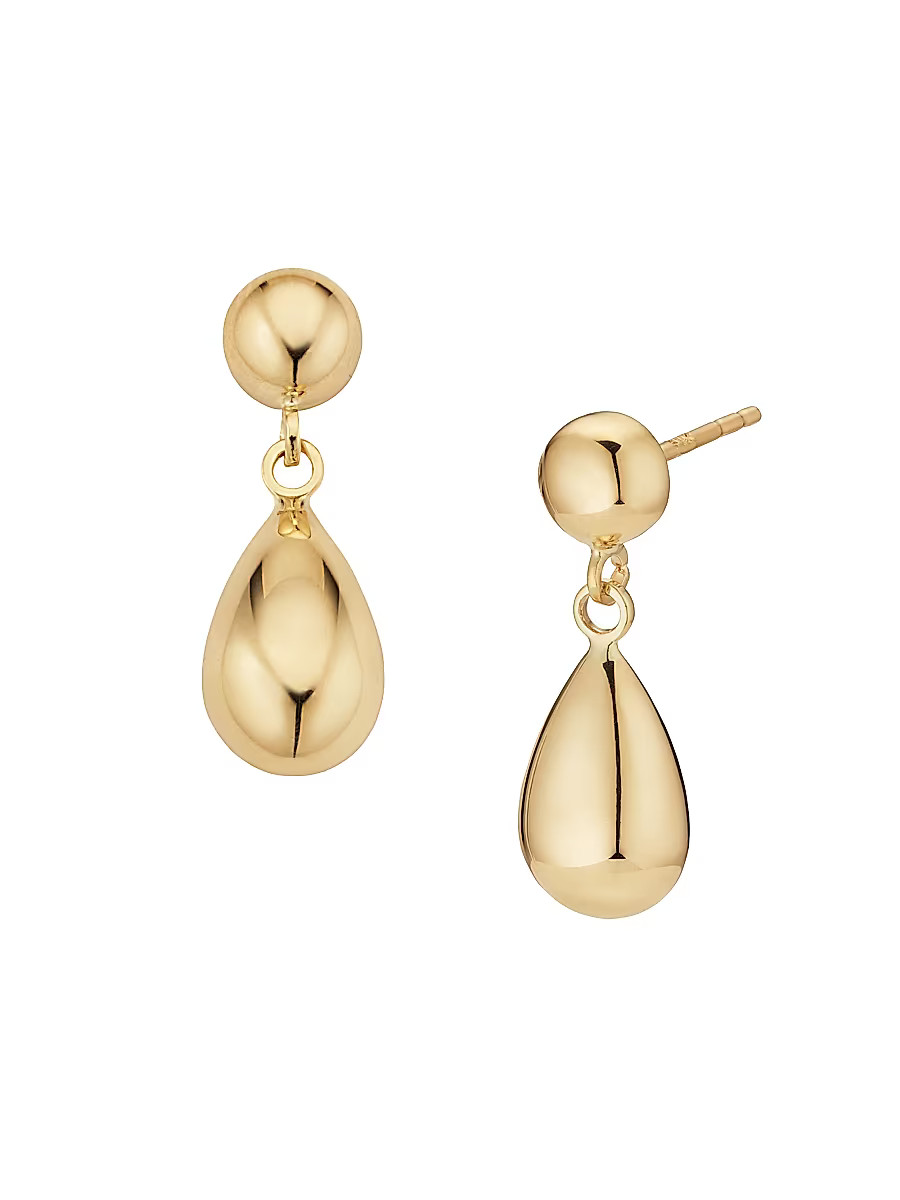 Women's 14K Yellow Gold Dripping Gold Drop Earrings - Yellow Gold | Saks Fifth Avenue