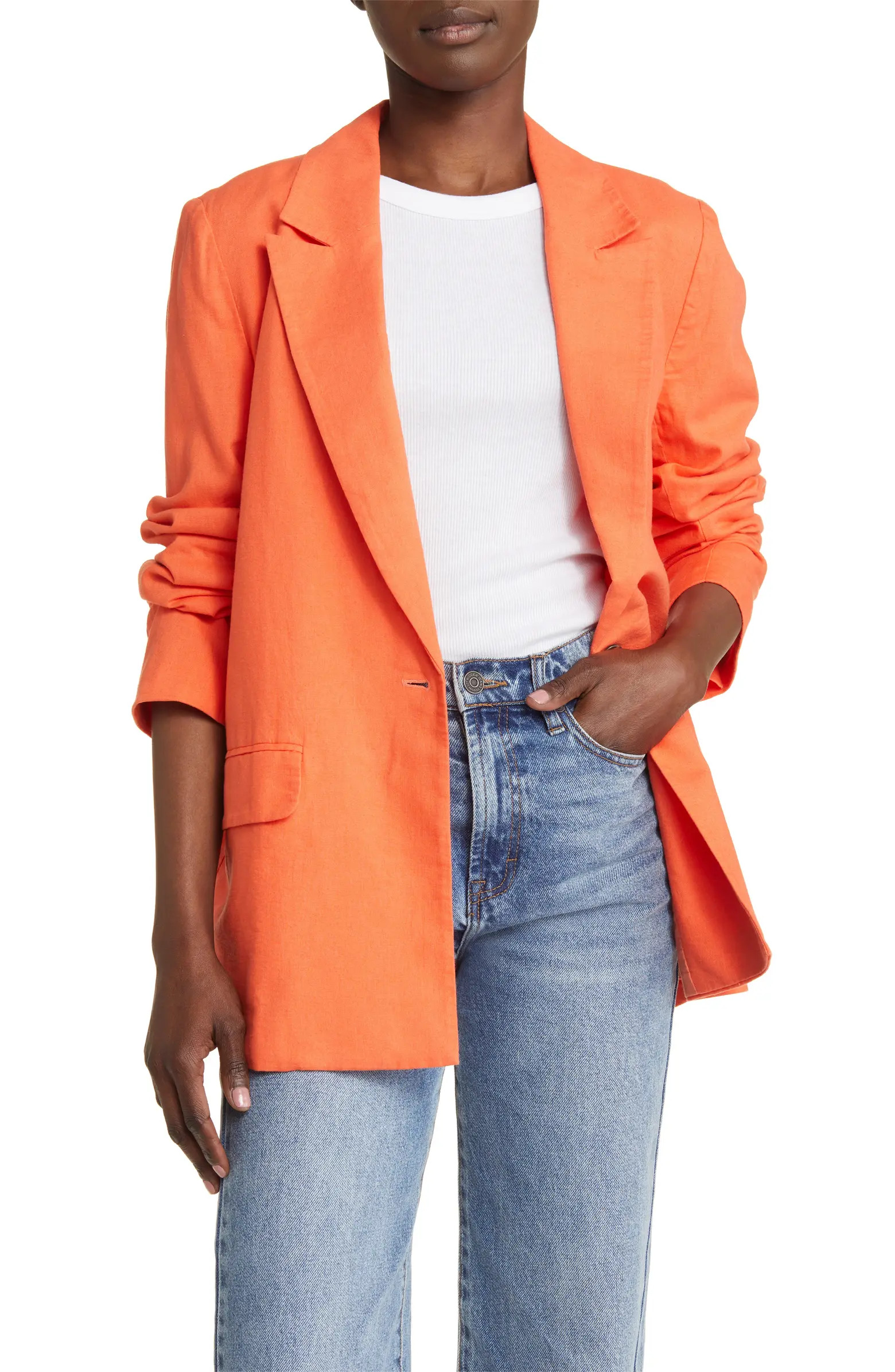 Linen Blend Blazer | Nordstrom