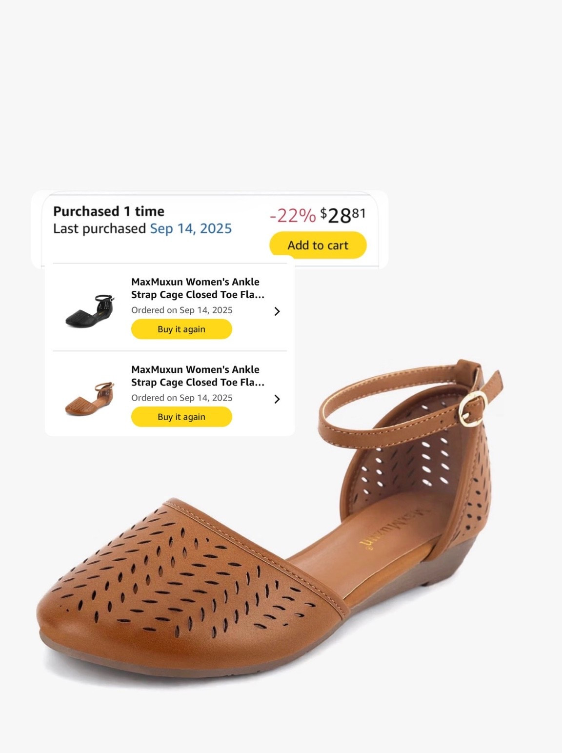 These are hands down some of my go-to teacher shoes! 👡 I have them in both black and brown, and they are SO comfortable—even for long days on my feet at school. 🙌🏼

The brown pair is currently on sale for $28.81, which makes them an even better teacher wardrobe find!

✨ Sizing tip: These only come in whole sizes. I normally wear a 6.5, and the size 6 fits me perfectly, so I recommend sizing down if you’re between sizes.

Perfect with teacher dresses, ankle pants, trousers, jeans, and everyday workwear. If you’re looking for comfortable, affordable, stylish teacher shoes that you can actually wear all day, I highly recommend these! 🤎🖤

#TeacherShoes #TeacherOutfits #TeacherStyle #TeacherWorkwear #ComfortableShoes #WorkShoesForWomen #TeachersOfInstagram #AmazonTeacherFinds #AmazonFashion #AffordableStyle #WorkwearShoes #TeacherWardrobe

#LTKSaleAlert #LTKWorkwear #LTKmomlife