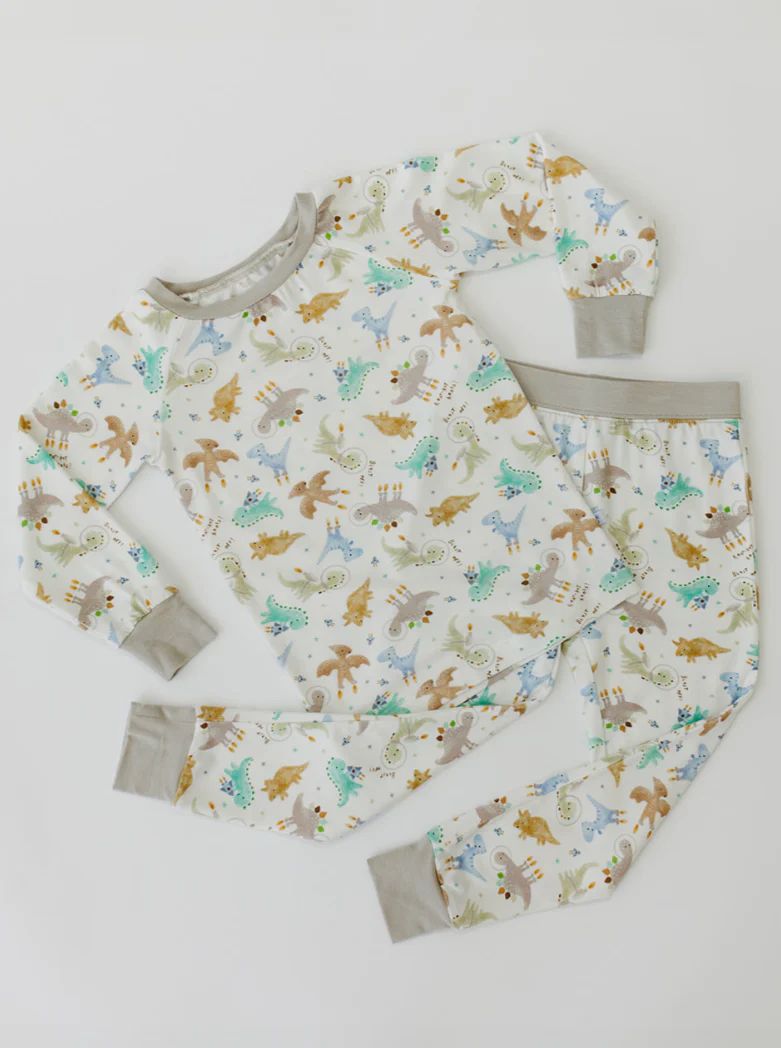 Roar-ket Dinos Two-Piece Pajama Set | Tiny Jams