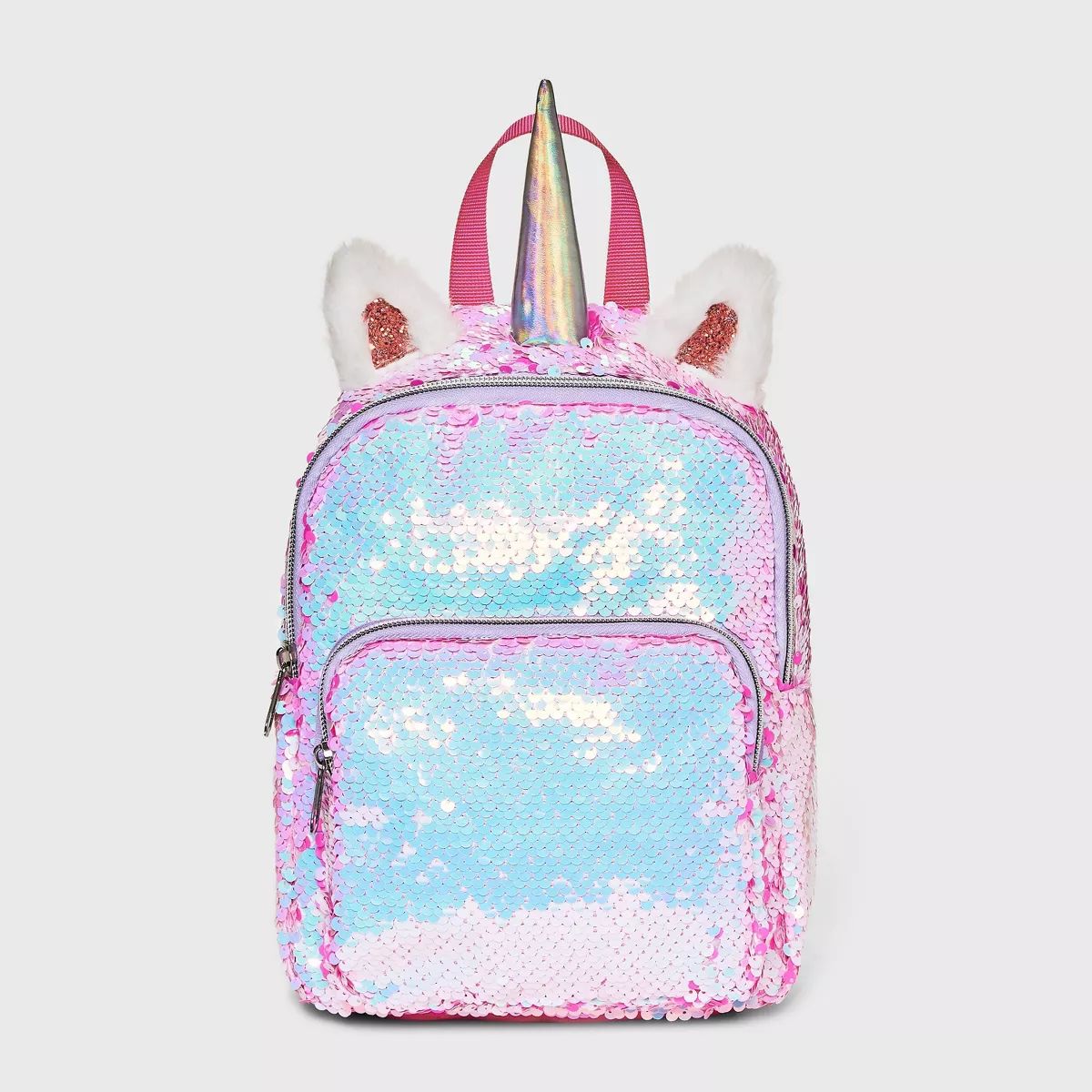 Kids' 7" Unicorn Flip Sequin Mini Backpack - Cat & Jack™ Pink | Target