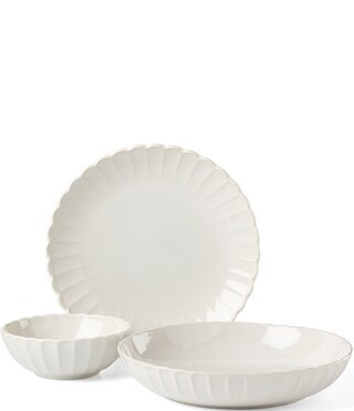 Lenox French Perle Scallop White 12-Piece Dinnerware Set | Dillard's | Dillard's
