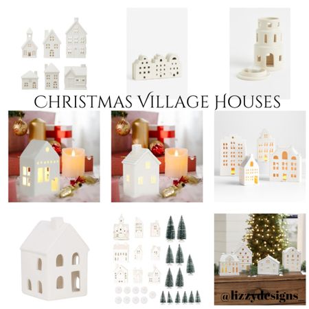 Ceramic white Christmas village houses🌲🌲🌲

#LTKhome #LTKHoliday #LTKSeasonal