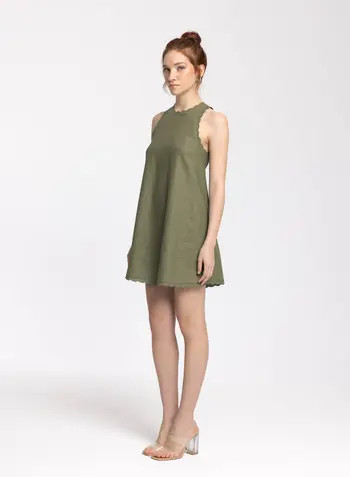 Calia Cream Mini Linen Dress | Nordstrom