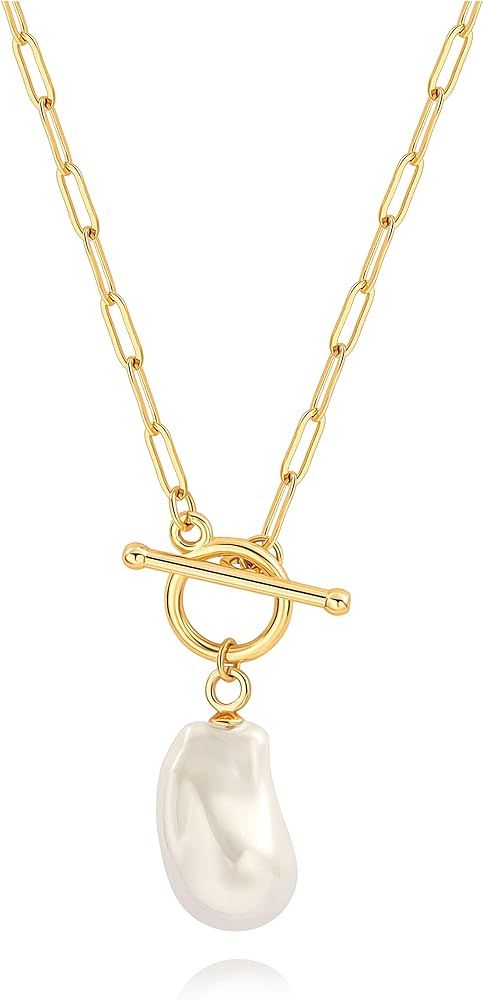 SOFYBJA Saint Benedict Necklace Drop 18K Gold Toggle Medallion Coin Cross Pendant Necklaces Relig... | Amazon (US)