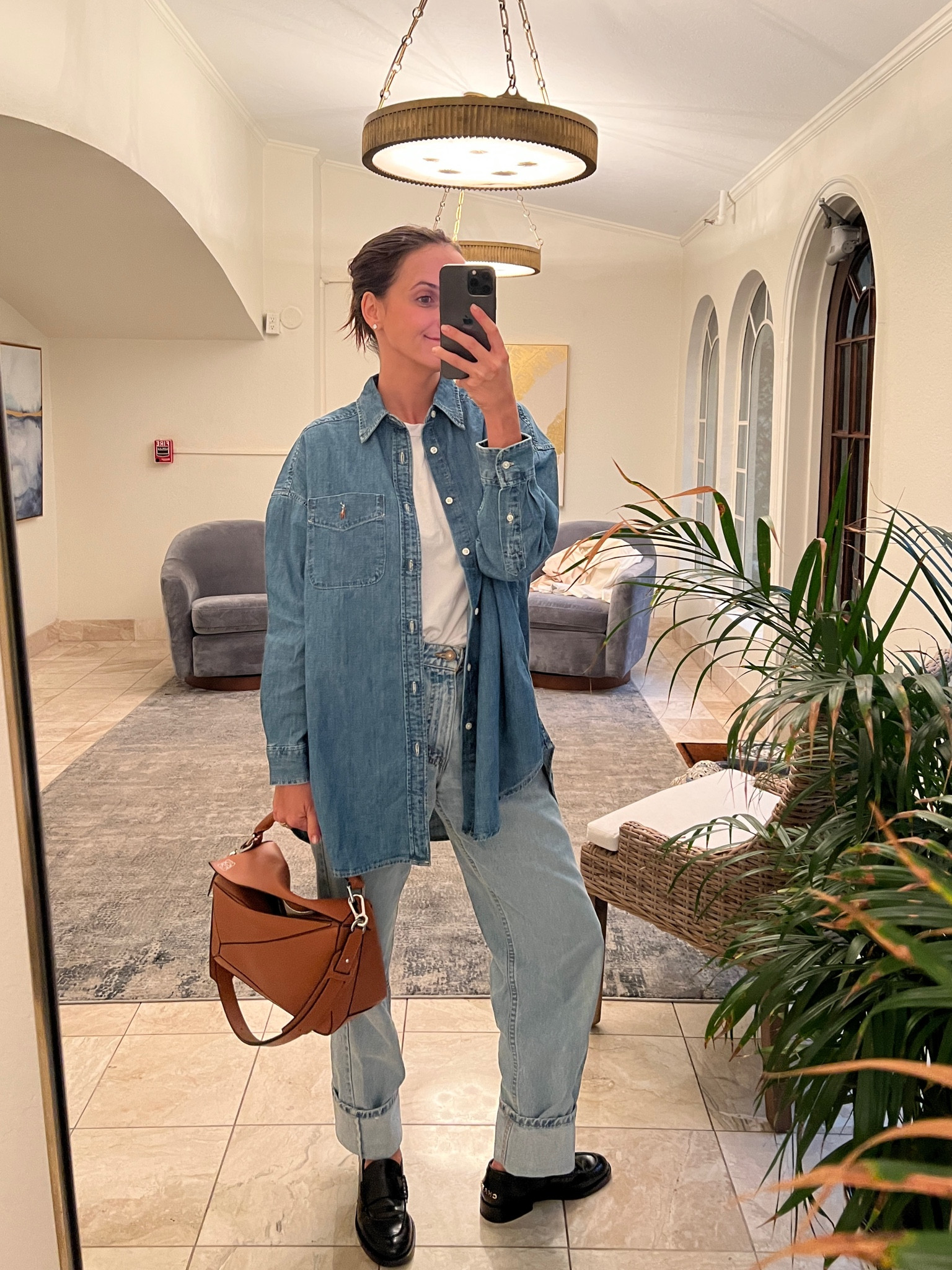 bowling bag for bowling 
Wearing: 

Small in tshirt 
xs in polo - runs so oversized 
bag linked is exact - size medium 
loafers are Chanel but YSL makes so similar 