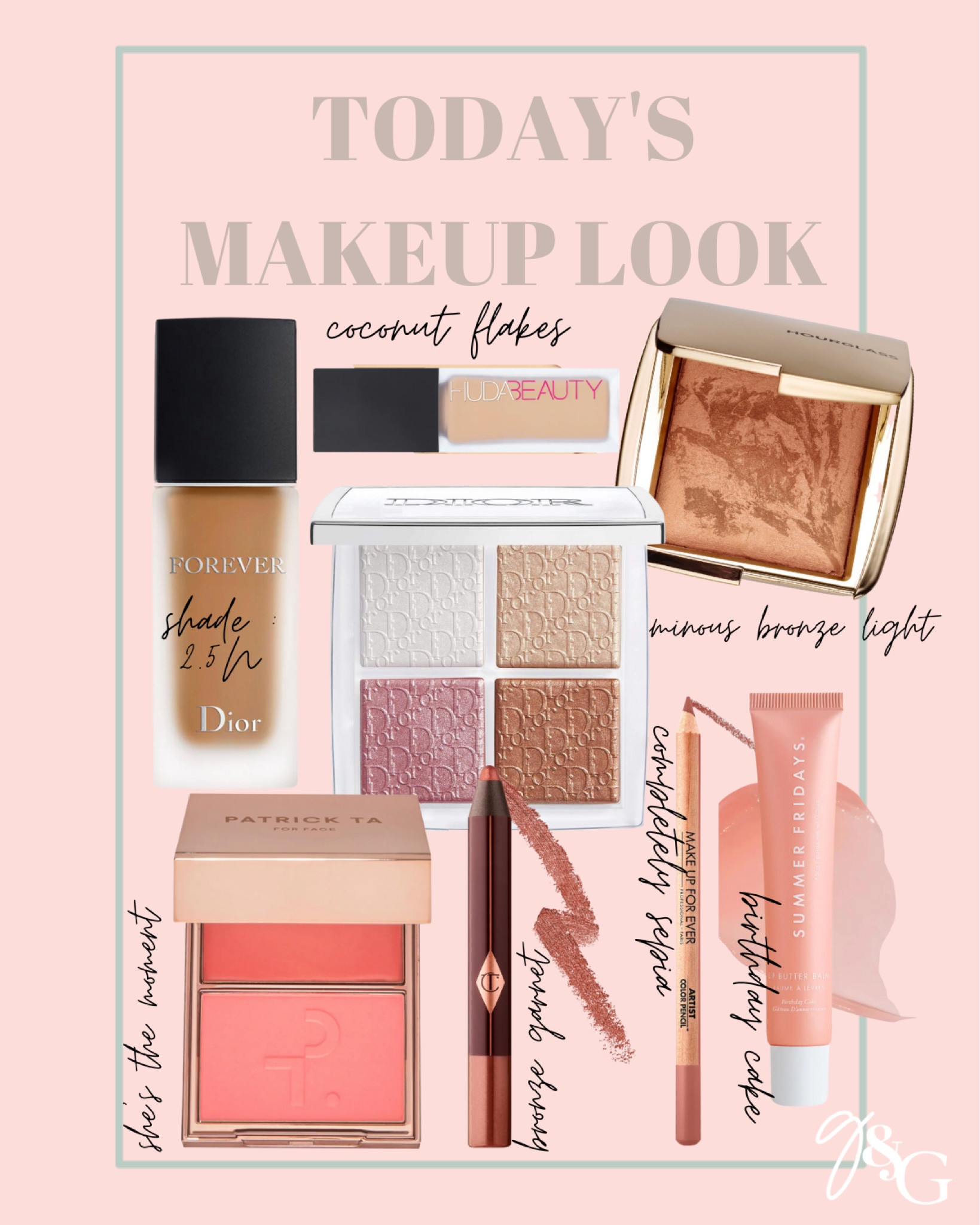 Todays makeup look: Dior matte forever foundation, Huda beauty concealer, hourglass bronzer, Patrick ta blush duo, Dior face palette, charlotte tilbury eyeshadow stick, makeup for ever lip liner, summer Fridays lip balm 

#LTKfindsunder100 #LTKSeasonal #LTKbeauty