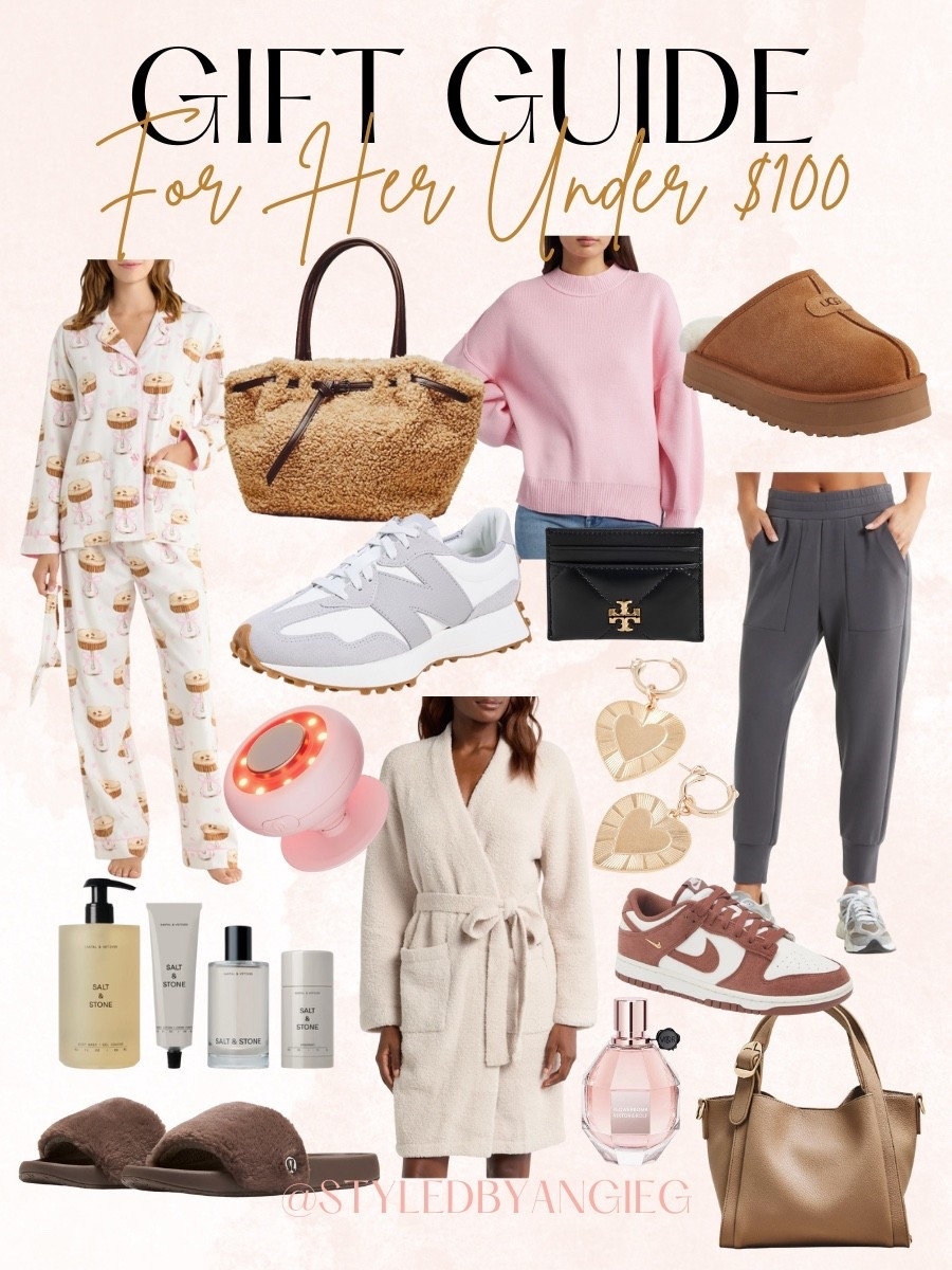 Gift Guide For Her Under $100! I rounded up some of the best gifts that are so good and still budget friendly! 

Gifts for her, gifts for mom, gifts for wife, handbags under $100, pj sets under $100, Ugg slipper, Nike sneakers for her under $100, salt and stone, new balance sneakers, red light therpy

#LTKGiftGuide #LTKBeauty #LTKFindsUnder100