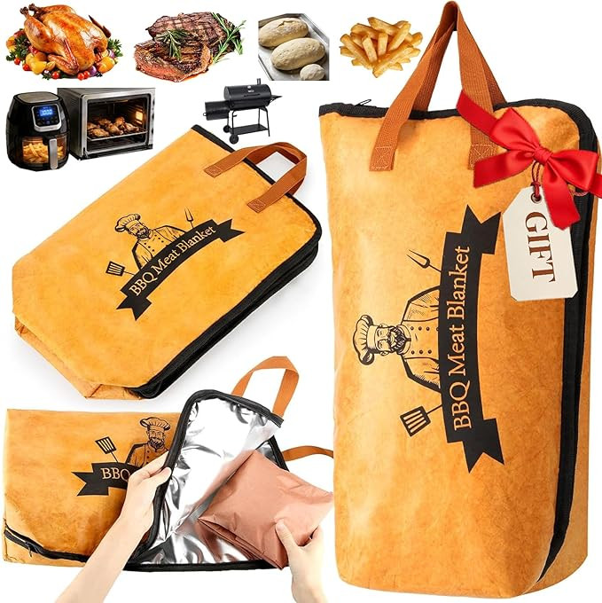 BBQ Blanket for Resting Meat-Air Fryer/Dough/Kitchen/Smoker Accessories Party Picnic Camping-Insu... | Amazon (US)