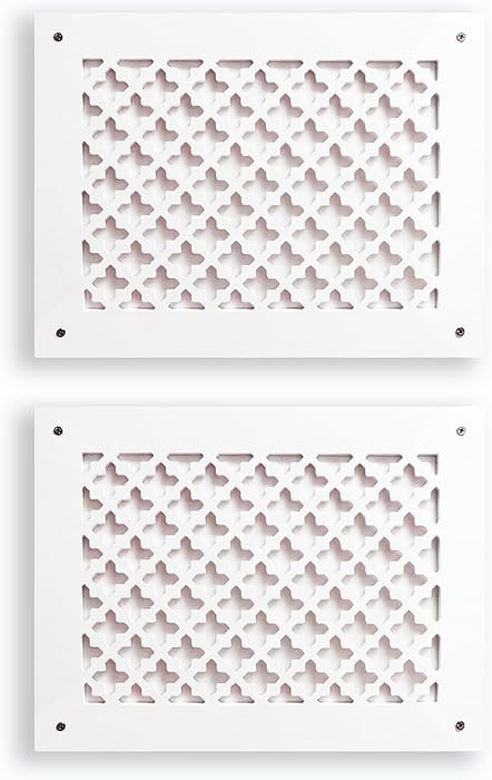 10"x8" Solid Wood Paintable Decorative Pattern AC Vent Cover for Wall, Ceiling, Registers, Door P... | Amazon (US)