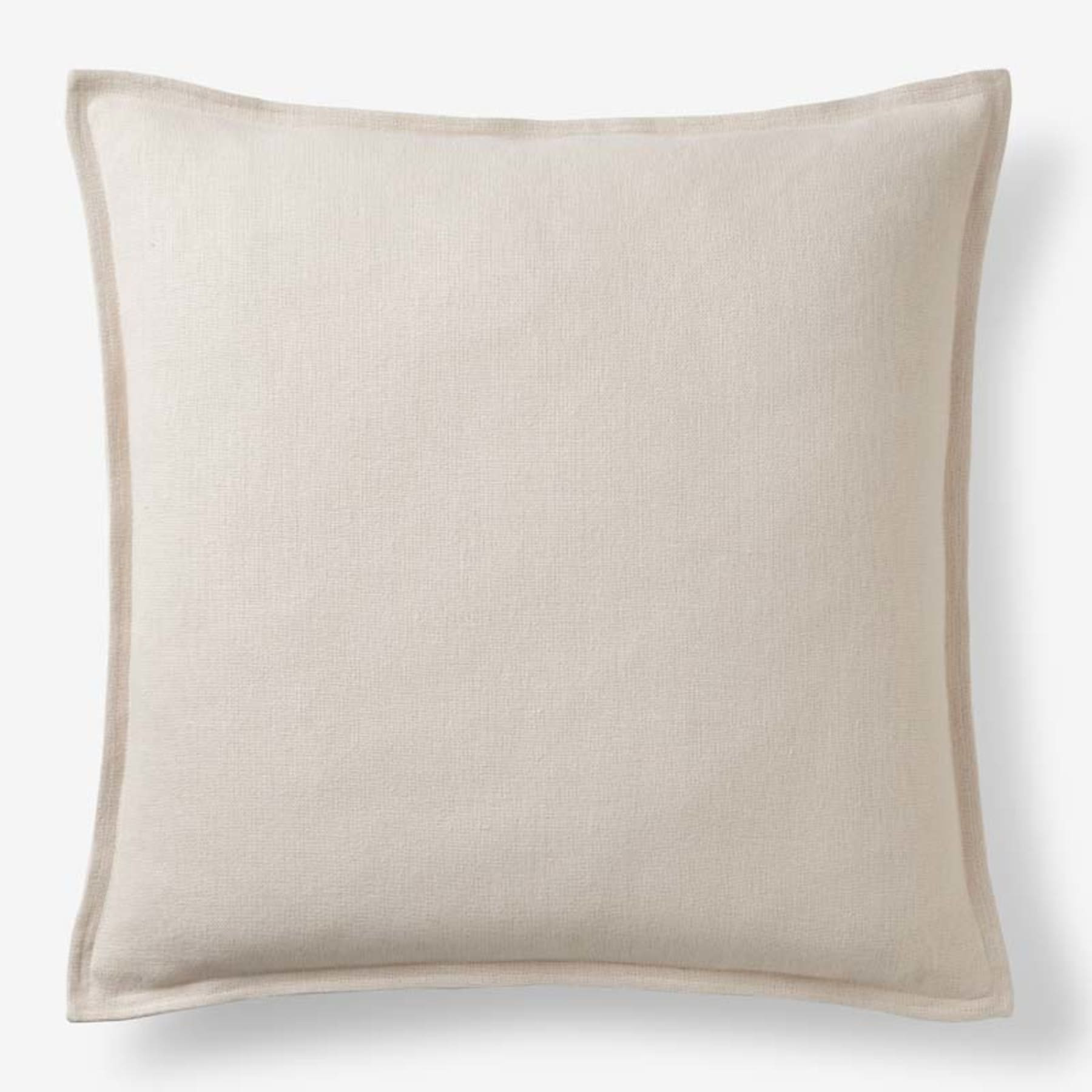 Linen Decorative Square Pillow Cover - Sand,  24 in. x 24 in. | The Company Store
