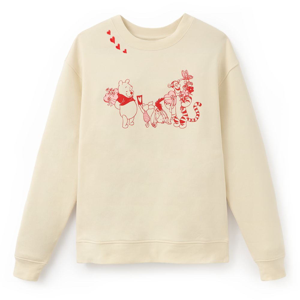 Winnie the Pooh and Pals Valentine's Day Pullover Sweatshirt for Women | Disney Store