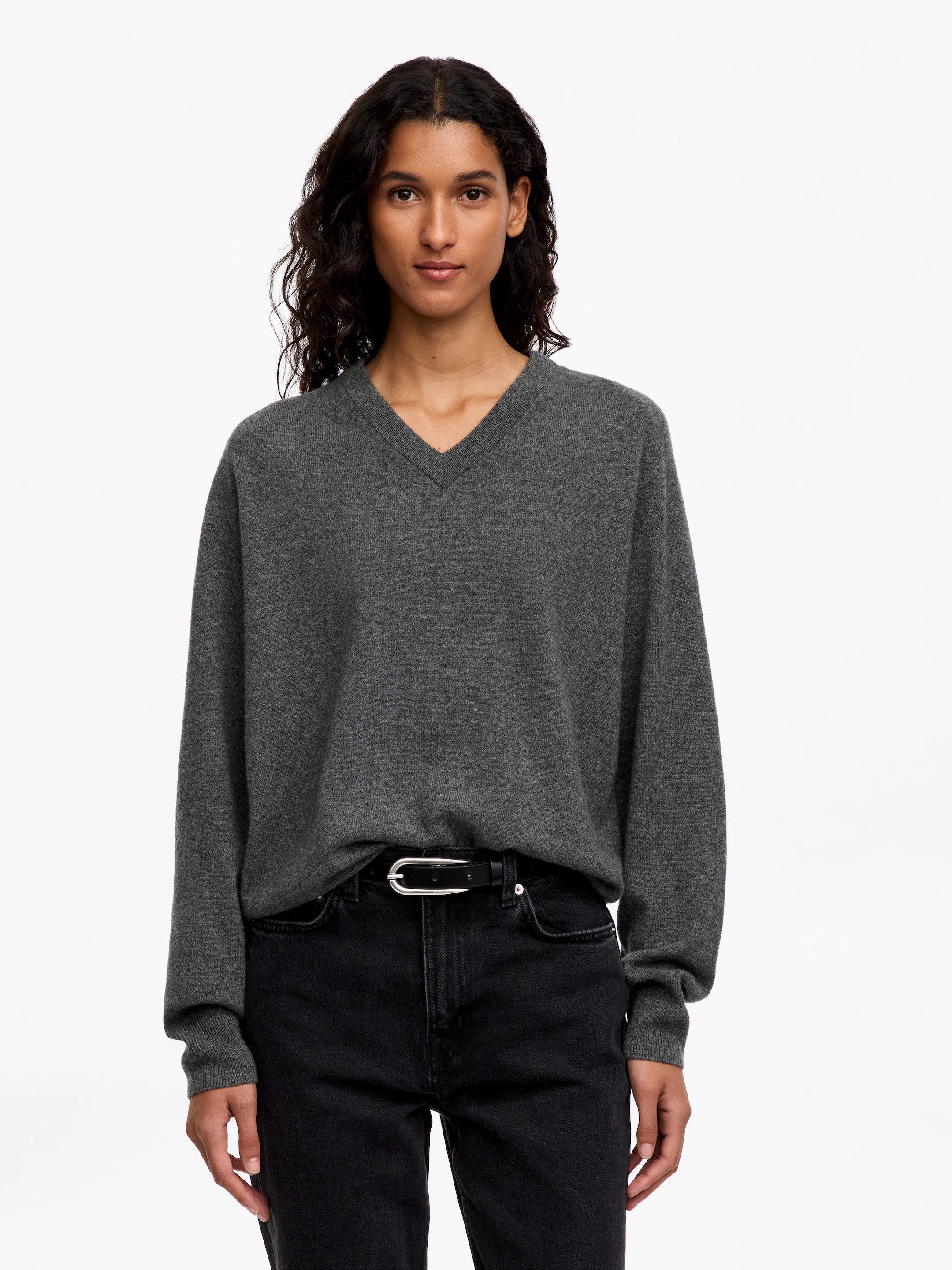 Relaxed Cashmere V-Neck Jumper | Arket EU