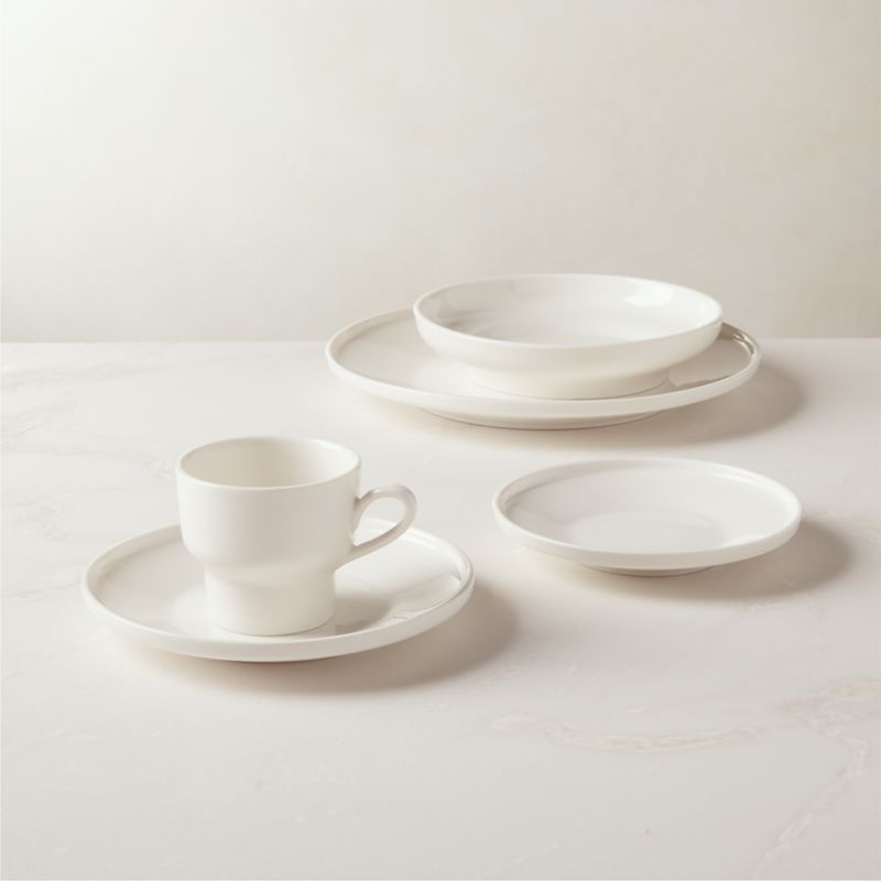 Contempri Modern White Dish Set | CB2 | CB2
