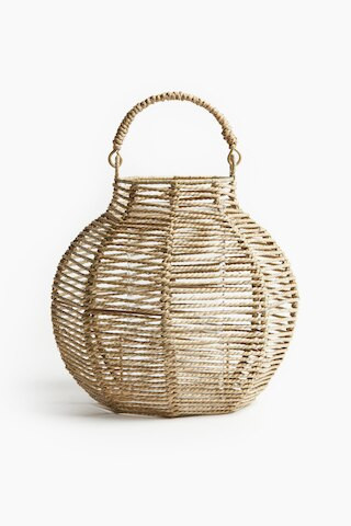 H & M - Seagrass Candle Lantern - Beige | H&M (US + CA)