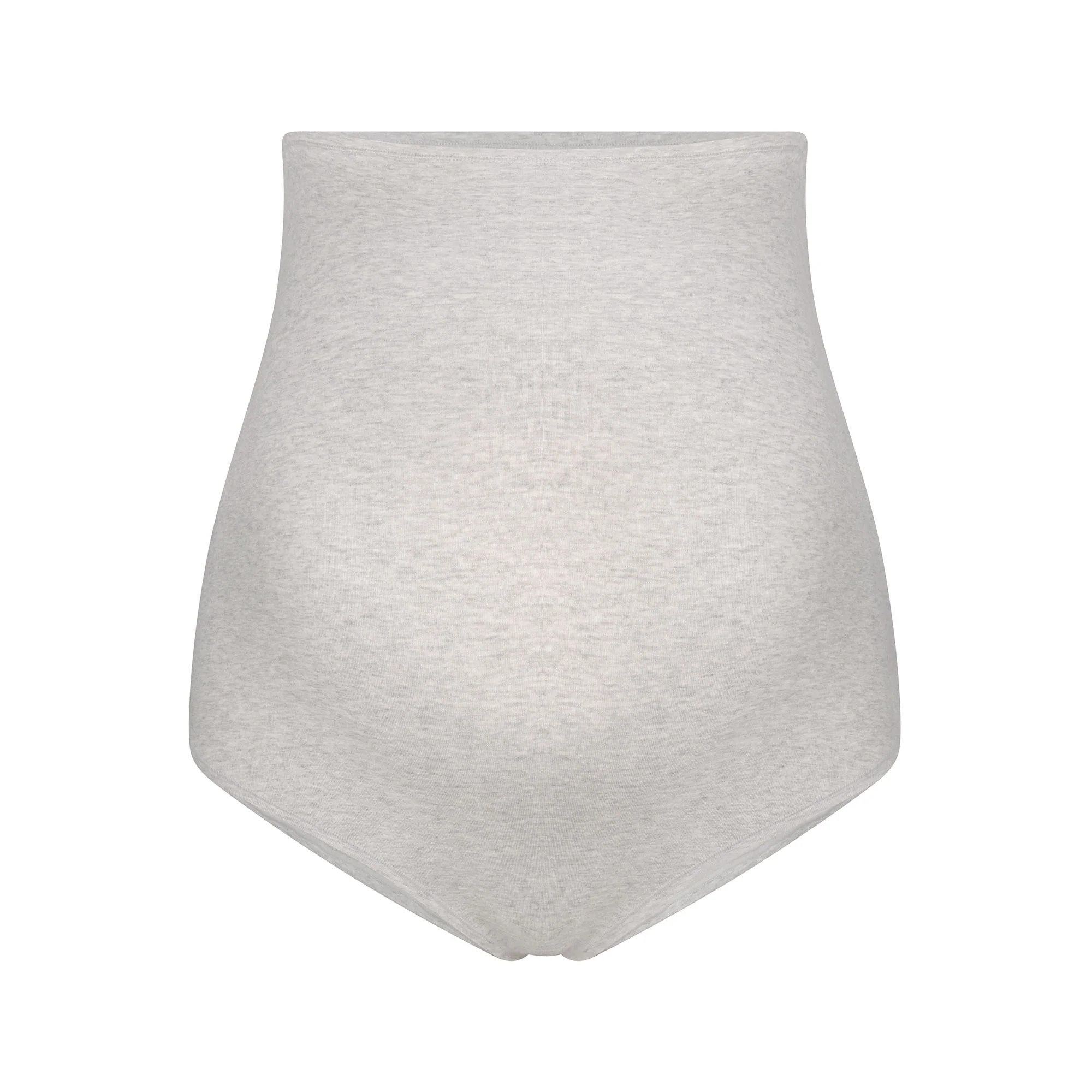 COTTON JERSEY MATERNITY HIGH-WAISTED BRIEF | LIGHT HEATHER GREY | SKIMS | SKIMS (US)