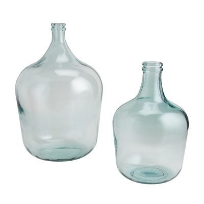 Clear Recycled Glass Jug Vases | Pier 1 Imports
