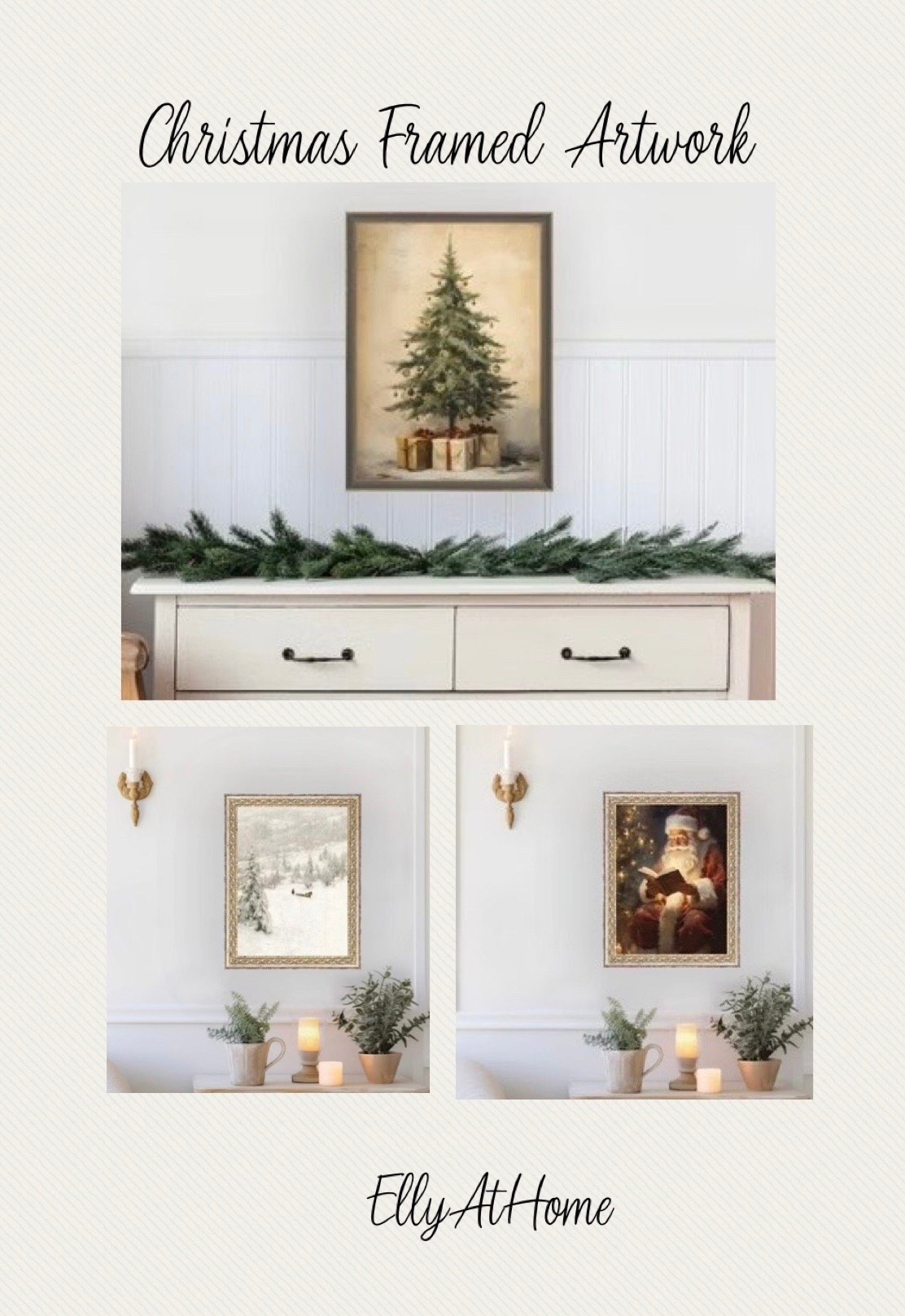Christmas, holiday artwork for a classic Christmas home style. Shop tree, Santa and snow scenes. Shop more selections and new holiday. Starting under $30! Target, free shipping. 

#LTKHoliday #LTKHome #LTKFindsUnder50